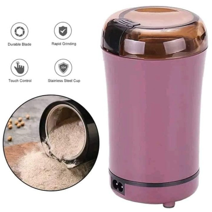 Portable Stainless Steel Electric Coffee Grinder with Ceramic Grinder