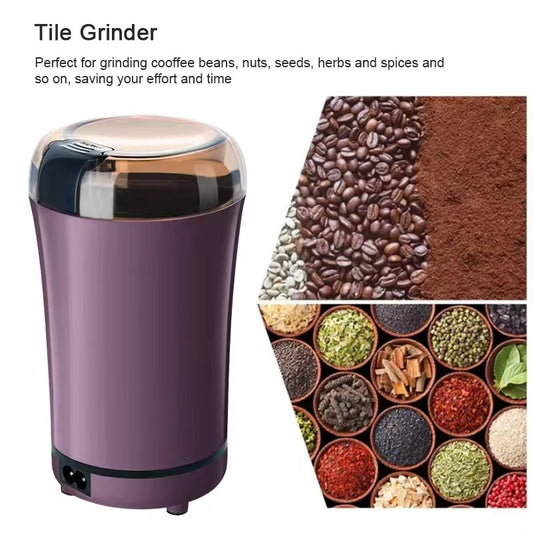 Portable Stainless Steel Electric Coffee Grinder with Ceramic Grinder